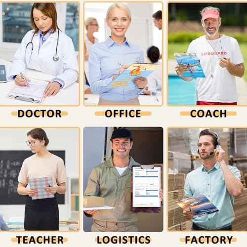6 Pack Sublimation Clipboard Blanks, 12.4" x 8.8" MDF Clipboard Standard A4 Letter Size with Low Profile Clip Sublimation Office Supplies Clipboard for DIY and Custom Design Work (Double-sided design£©