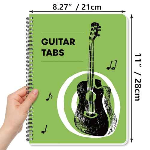 Guitar Tablature Notebook Blank Music Tabs Journal for Composition Songwriting and Recording of Yous Song Paperback 11.2 X 8.3inch