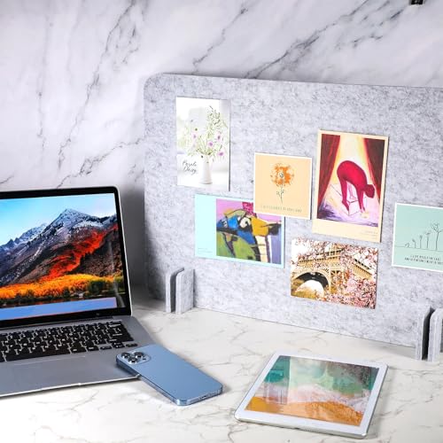 Fabbay 10 Pcs Acoustic Desk Dividers for Students - Silver Gray