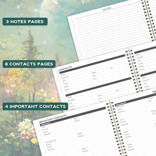2026-2028 Monthly Planner/Calendar - 3 Year Monthly Planner 2026-2028, Jan.2026 - Dec.2028, 9" x 11", 3 Year Calendar 2026-2027-2028 with 36-Month Tabs, Inner Pocket - Dreaming Moonlight