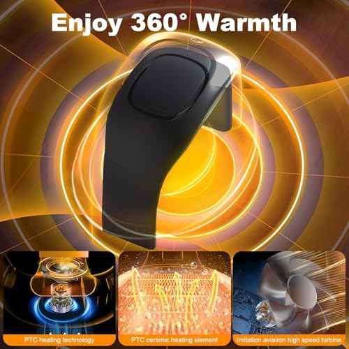 Heated Mouse Pad Hand Warmer,110V 100W Foldable Adjustable Temperature Desk Hand Heater for Office,Portable Electric Quiet Space Heaters for Indoor Use,for Kids Men and Women Christmas Gifts(Black)
