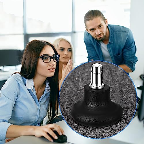 Thyle 50 Pcs Low Profile Bell Glides Replacement Chair Feet Wheel Stopper to Fixed Stationary Castors Office Chair Wheels Stool Swivel Casters