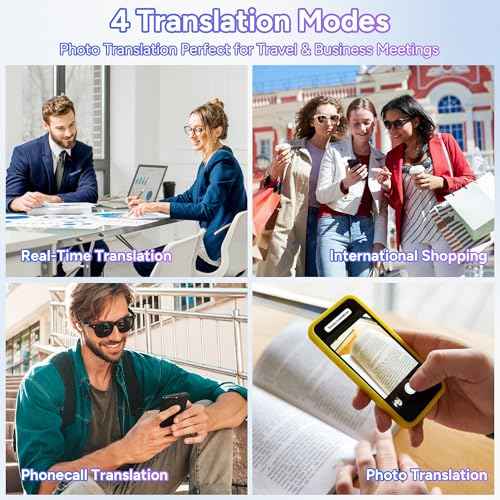 AI Language Translator Earbuds,OWS Real-Time 4-in-1 Translation Earbuds 144 Languages & Accents, Bluetooth 5.4 Translation Device for Travel/Business/Learning (A16 Gray Black)