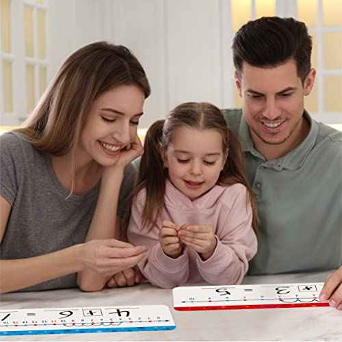 26 Packs Number Line Dry Erase Boards Cards, Double Sided Writable and Erasable Board-0-10 on One Side & 0-20 on Other Side Math White Board for Kids, Students, Classroom and Home (12¡± x 4¡±)