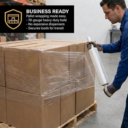 BOX USA Stretch Wrap Extra Wide Film Roll - 20 in & 1000 ft long