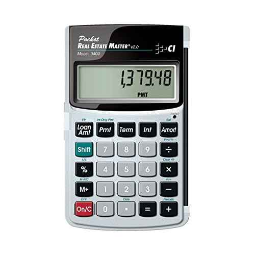 Calculated Industries 3400 Pocket Real Estate Master Financial Calculator
