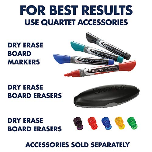 Quartet Dry Erase Whiteboard, Magnetic White Board, 18" x 24", Plastic Frame, Industrial Yellow (724120)