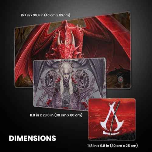 Head Case Designs Officially Licensed Batman Arkham Knight Key Art Graphics 37.4 x 15.75 x 0.16 inches (900 x 400 mm) - XL Gaming Office Desk PC Keyboard Mouse Mat Pad