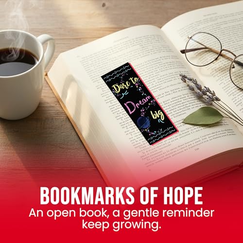 100-Pack Inspirational Motivational Bookmarks for Reading & Classroom Rewards