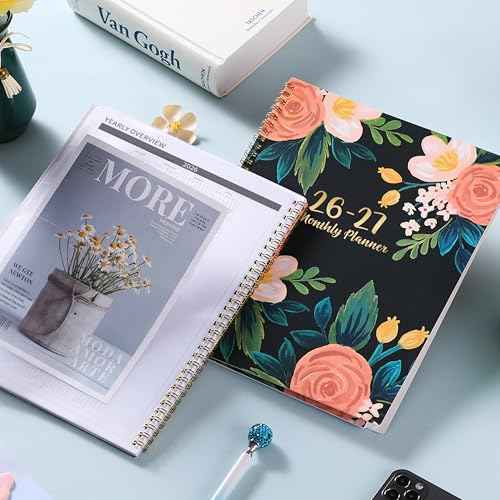 2026-2027 Monthly Planner/Calendar - 2 Year Planner 2026-2027, Jan 2026 - Dec 2027, Monthly Calendar 2026-2027 with Two-Side Pocket, 9'' x 11'', Tabs, Sturdy Binding