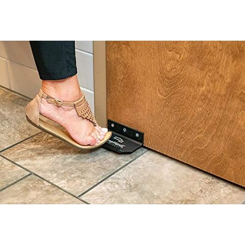 Hands Free Door Opener ? 2pk No Touch Door Foot Pull & Commercial Touchless Door Opener Tools for Bathroom (Black - 2 Count)