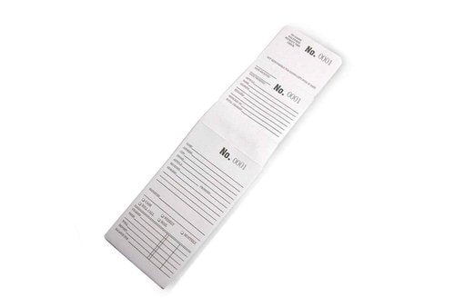 3-Part White Repair or Lay-Away Job Envelope #0001-1000 Box of 1000