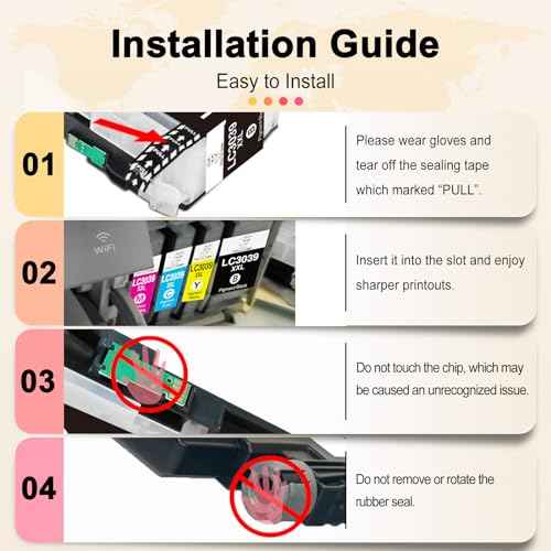 Miss Deer Compatible LC3037 Ink Cartridges High-Yield Replacement for Brother LC 3037 XXL LC-3037XXL LC3037BK for MFC-J6945DW MFC-J6545DW MFC-J5845DW MFC-J5945DW (Black Cyan Yellow Magenta, 4 Packs)