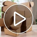 JIUZHOUXIN White Corrugated Cardboard Shipping Boxes 12x9x4in 10 Pack