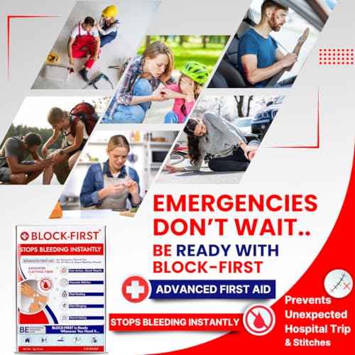 Advanced First Aid Kit? Stops Bleeding Instantly & Prevents Stitches, Emergency Trauma Medical Kit for Home, Car, Travel, Camping, Hiking, Office, Sports, Outdoor Survival, Multi-Use Pack