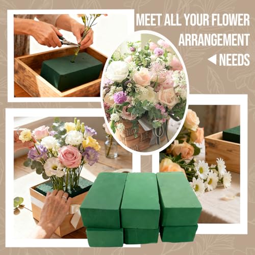 48-Pack Floral Foam Blocks, 8.9x4.1x2.7 in, Wet & Dry Styrofoam for
