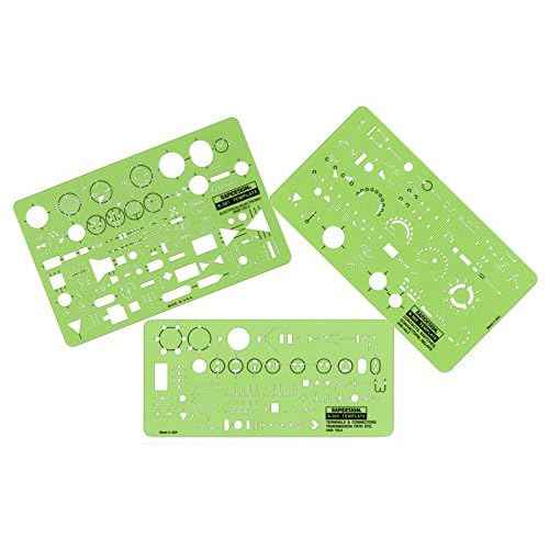 Rapidesign Electrical/Electronics Symbol Templates Set, 3 Templates (R300)