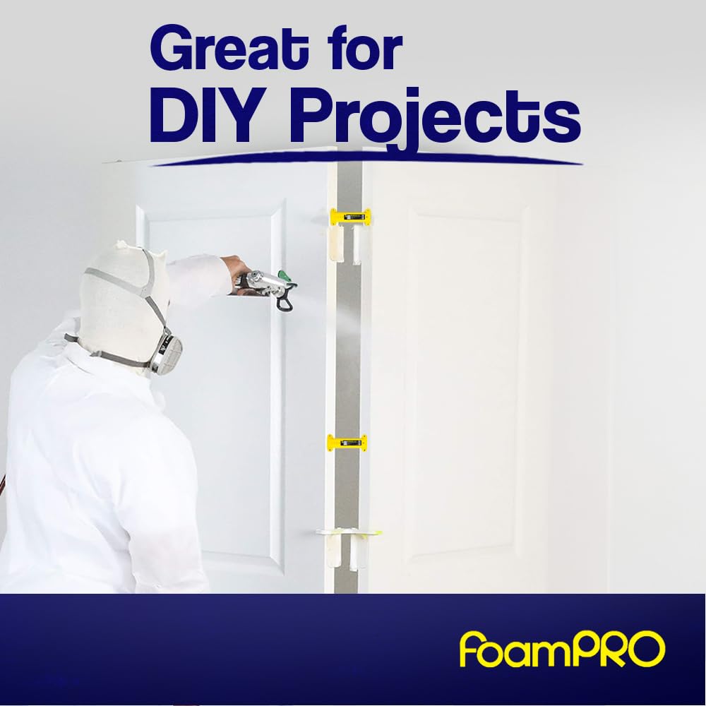 FoamPRO 132 Spray Painting Door Stand with 4 Mounting Screws - Reusable Door Painting Stand for All Door Sizes - Easy to Use Cabinet Door Painting System - 18-Pack Case