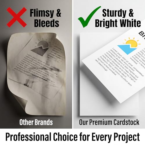 Prudiut 30 Pack White Poster Boards 11x14 Inch Heavyweight Cardstock