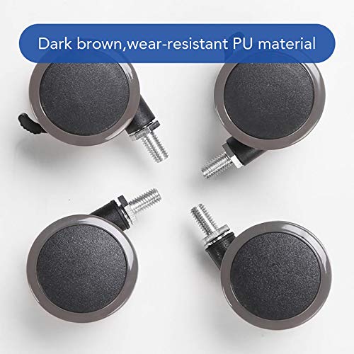 Flexispot Height Adjustable Desk Leg Casters – Set of 4 with Locking Wheels