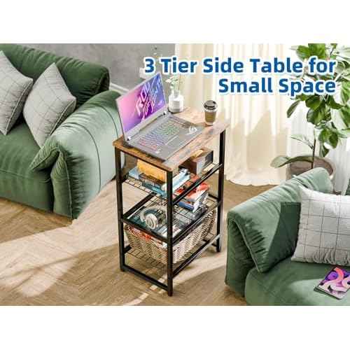 4 Tier Printer Stand, Spacious Floor Mount, Metal, Industrial, Printer Table Holder with Storage Shelf for Home Office Fax Machine Scanner