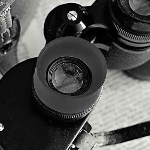 Cabilock 2 Pack Microscope Eye Mask Rubber Eyepiece Covers for 36-38Mm Diameter Large Flat Angle Binocular Eye Cups with Foldable Design for Comfortable Wide Field Viewing