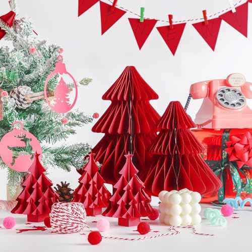 Uncle Paul 40 Sheets Christmas Red Cardstock - 8.5'' x 11'' Double-sided Cover Card Stock 65lb Printer Paper Perfect for Scrapbooking, Crafts, Business Cards 180gsm UAP25RE040