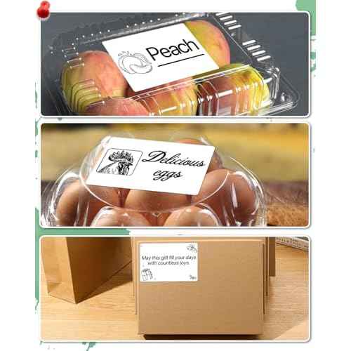Rectangle Thermal Label Stickers, 3"¡¿2" (76.2mm x 50.8mm) Thermal Stickers Self-Adhesive Direct Thermal Stickers Labels Compatible with Thermal Label Printers, 500 Labels/Roll, White