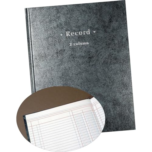 Staples Blue Marble Hardbound Ledger 2-Column 7.25x9.5 in