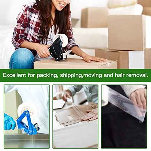 Clear Packing Tape (24 Rolls), Heavy Duty Packaging Tape for Shipping Packaging Moving Sealing, 2 inches Wide, 65 Yards Per Roll