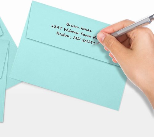 LUXPaper A7 Invitation Envelopes - Peel & Press | 5.25" x 7.25" | Seafoam Blue | 80lb Text | 500 Count