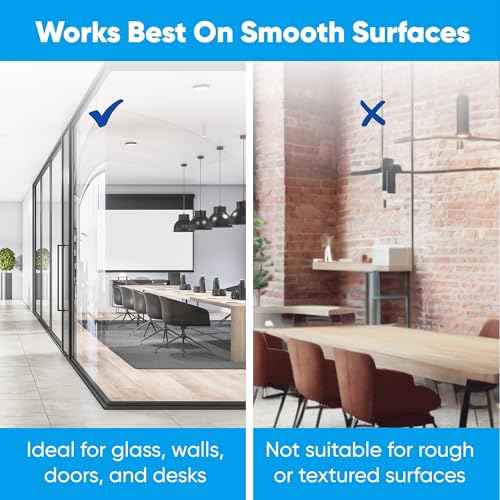 Whiteboard Sticker for Wall, 120" x 18" No Ghosting Peel and Stick Dry Erase White Board Roll, Stain-Proof Self-Adhesive Whiteboard Paper for Home, Office, Classroom