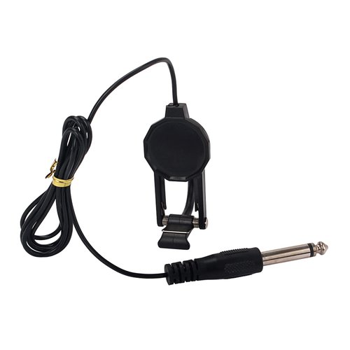 Clip On Violin Piezo Pickup Microphone Pickup For Violin Guitar Ukulele With 1/4 Inch And 1.2m Cable