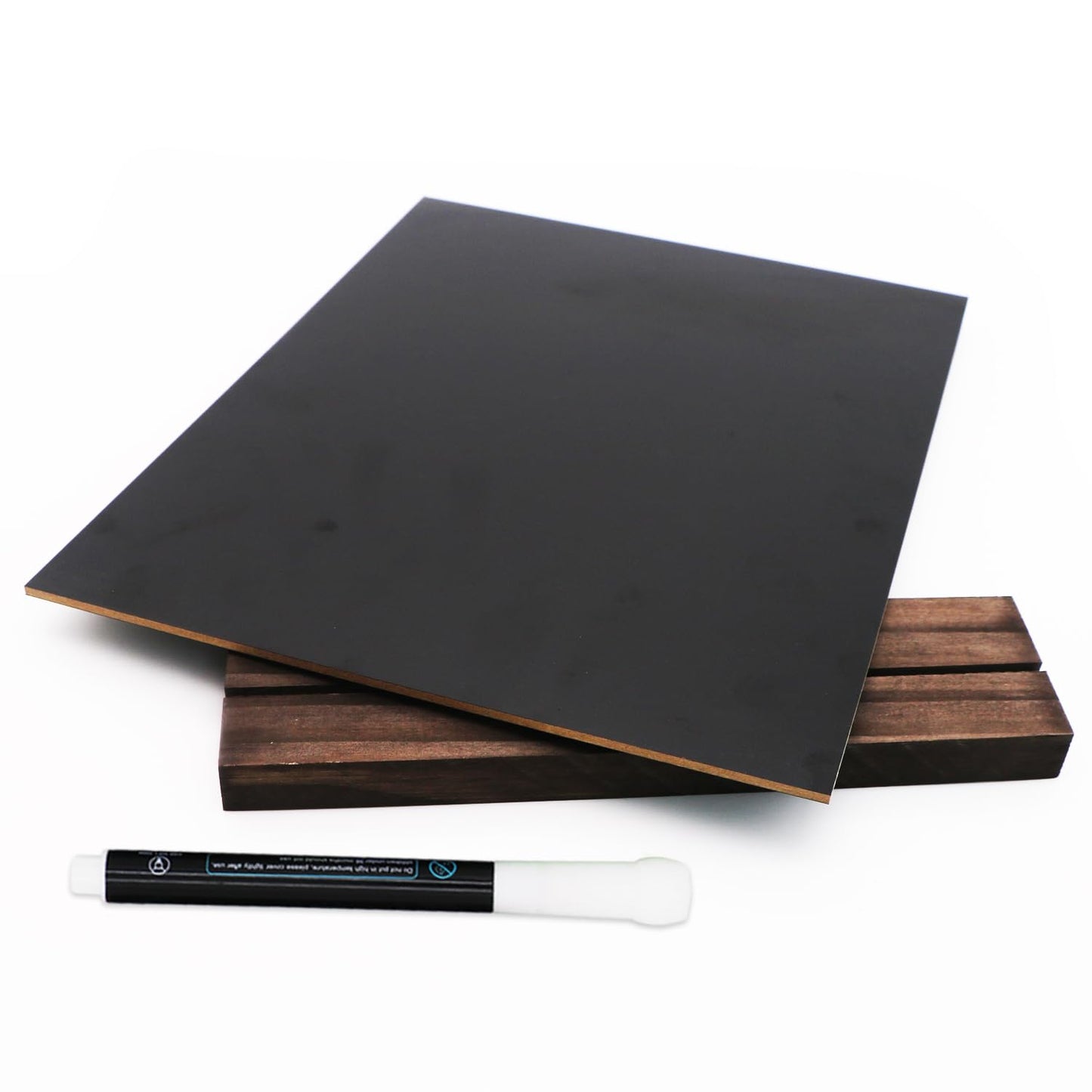 Tabletop Chalkboard Sign with Base Stand 1 Pack 8.5 x 11inch Double Side Standing Menu Boards Food Signs for Party Buffet Wedding Bar and Restaurant