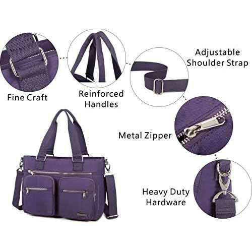 Water Repellent Nylon Shoulder Handbag - Laptop Tote Briefcase Clinical Bag