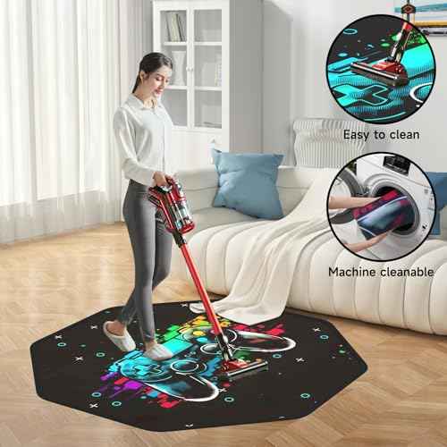 47"x47" Premium Floor Mat for Office Chair - Durable Office Chair Mat for Tile & Hardwood Floors - Versatile Chair Mat & Under Desk Protector for Rolling Office & Gaming Chairs