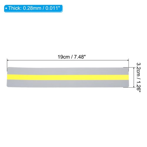 PATIKIL Guided Reading Strips, 24pcs Tracking Highlight Colored Overlay Bookmark Reduce Visual Stress Teacher Teaching Supply for Classroom, Yellow