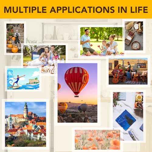 50 Pack Self Adhesive Laminating Sheets, 9 X 12 Inch, Clear Sticker Laminate Sheets Waterproof for Documents, Photos, No Machine Needed Heatless Durable