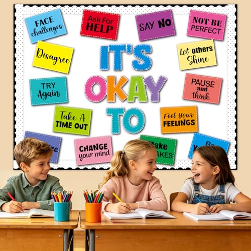 COCHIE OKAY Affirmation Station Bulletin Board Classroom Decorations Set - Welcome Back to School