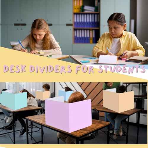 10-Pack Privacy Shields for Student Desks, Office Desk Dividers for Students, Privacy Folders Testing Dividers for Classroom