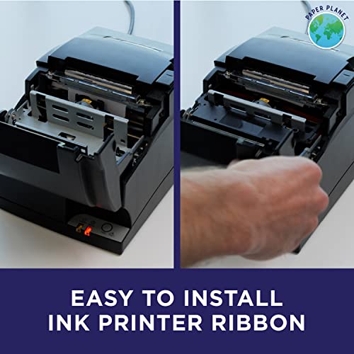 Paper Planet Replacement Red and Black Ink Printer Ribbon for Clover Kitchen Printer (Star SP700 Kitchen Receipt Printer) | Compatible with Star SP-700BR, RC-700BR, SP-712, SP-742 | 10 Ink Ribbons