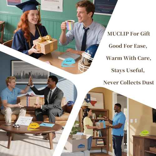 4 Pack Letter Opener with Magnetic Stickers - Hidden Stainless Steel Blade,Ergonomic ABS Grip,Fast & Safe Envelope Opener for Letter,Packages,Mail,Office,Home,Mailroom (4 Pack)