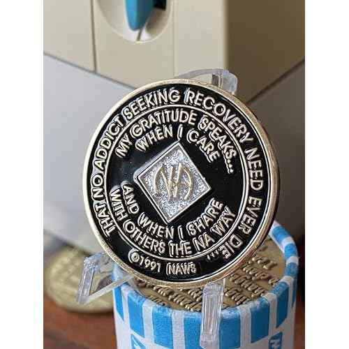 1 Year Blue NA Medallion Official Narcotics Anonymous Chip