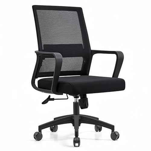 5 Pcs 4'' Extra Large Chair Wheels Heavy Duty Casters ? Twin Wheel Caster with 7/16" x 7/8" Grip Ring for Office Chairs, Furniture, Hardwood Floor & Carpet Safe (Black)