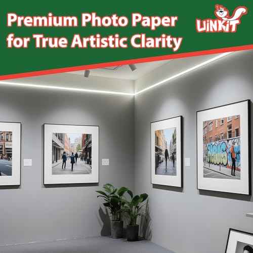 Uinkit Glossy Photo Paper 13x19inches100 Sheets 180Gsm 48lbs Professional Glossy Photographic Paper Compatible with Inkjet Printer Use DYE INK 180GSM