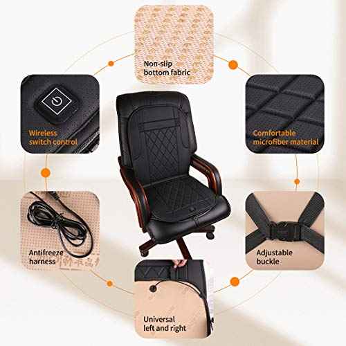 Heated Seat Cushion with Pressure-Sensitive,Heated Seat Cover for Home, Office and More