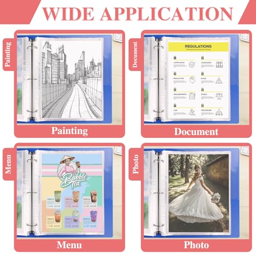 150 Pack Sheet Protectors 8.5 x 11 inch Clear Page Protectors for 3 Ring Binder Heavy Duty, Plastic Sleeves for Papers, Document