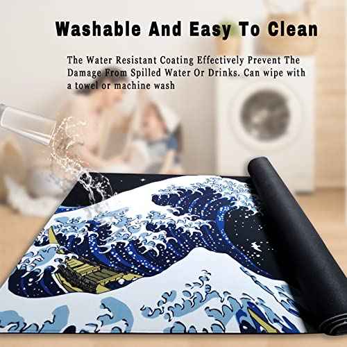 Extra-Large Extended Gaming Mouse Pad, Full Desk Mousepad for 48x24 Inch Computer Desk, XXL XXXL Keyboard Protector Mat, Office Desktop Decor