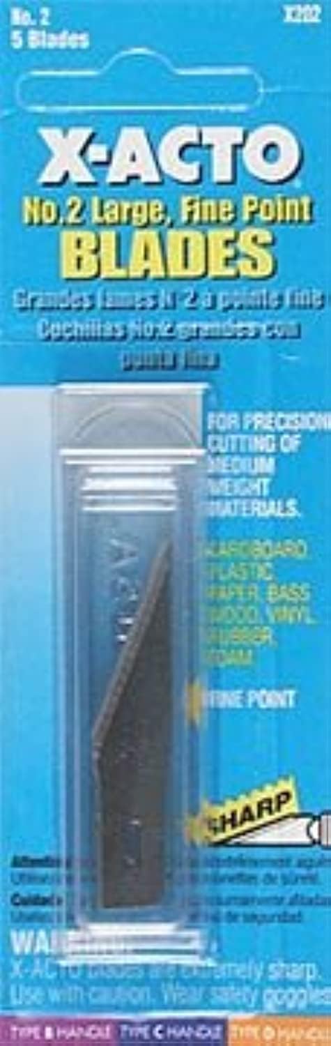 X-ACTO Fine Point Blade - Large #2 Replacement Blade for Precision Cutting (X202)