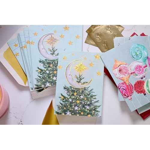 Papyrus Christmas Cards Boxed with Envelopes, Magic Of The Season (14-Count)